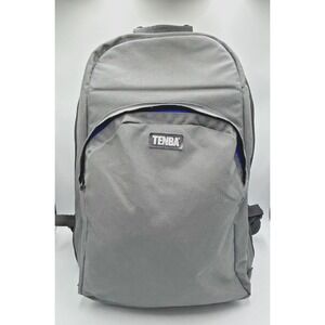 Tenba Large 15"x20"x8" Grey Spacious Photographer's Backpack w Zipper Rain Cover